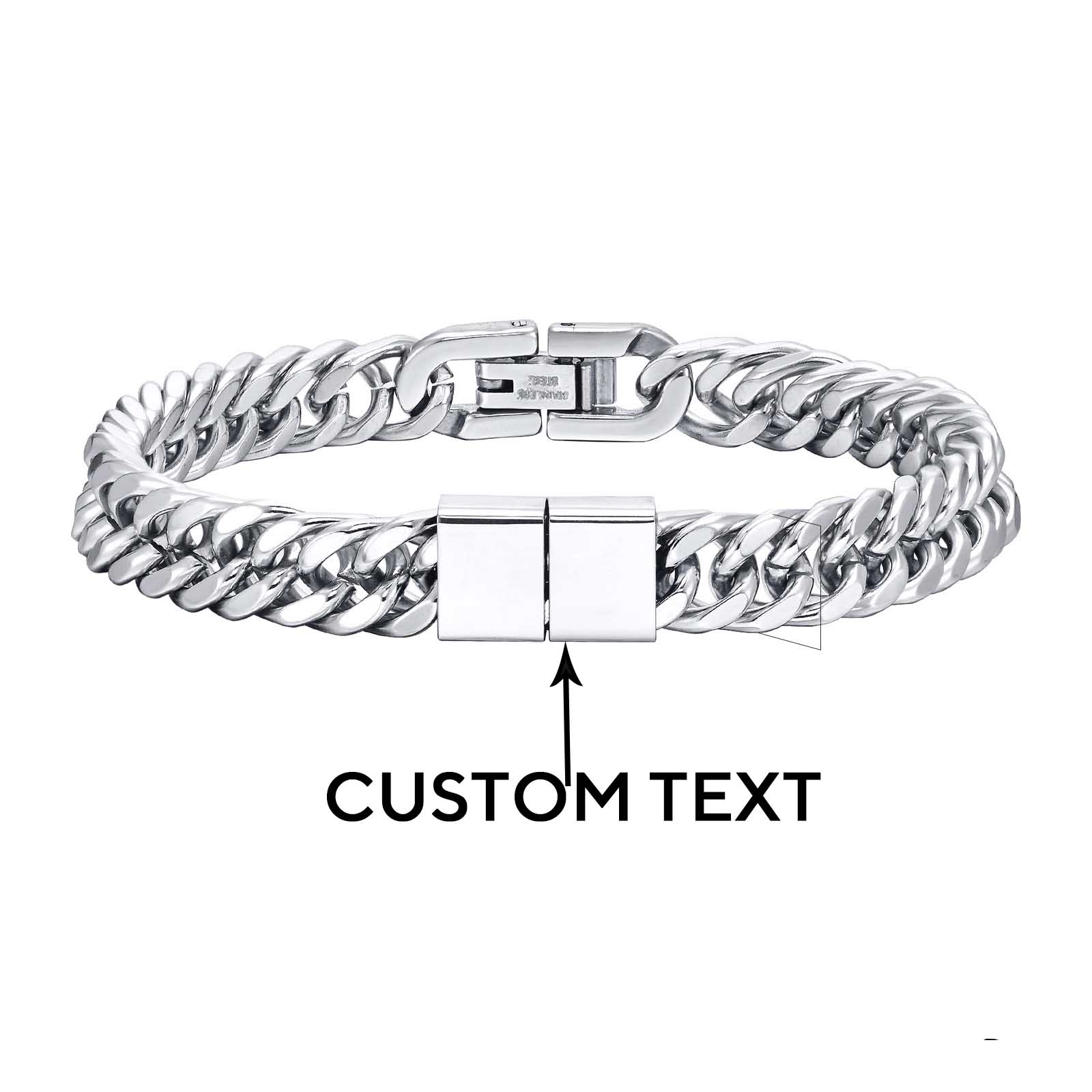 Bracelet Link Remover - Trendy Punk Custom Name Engraved Text