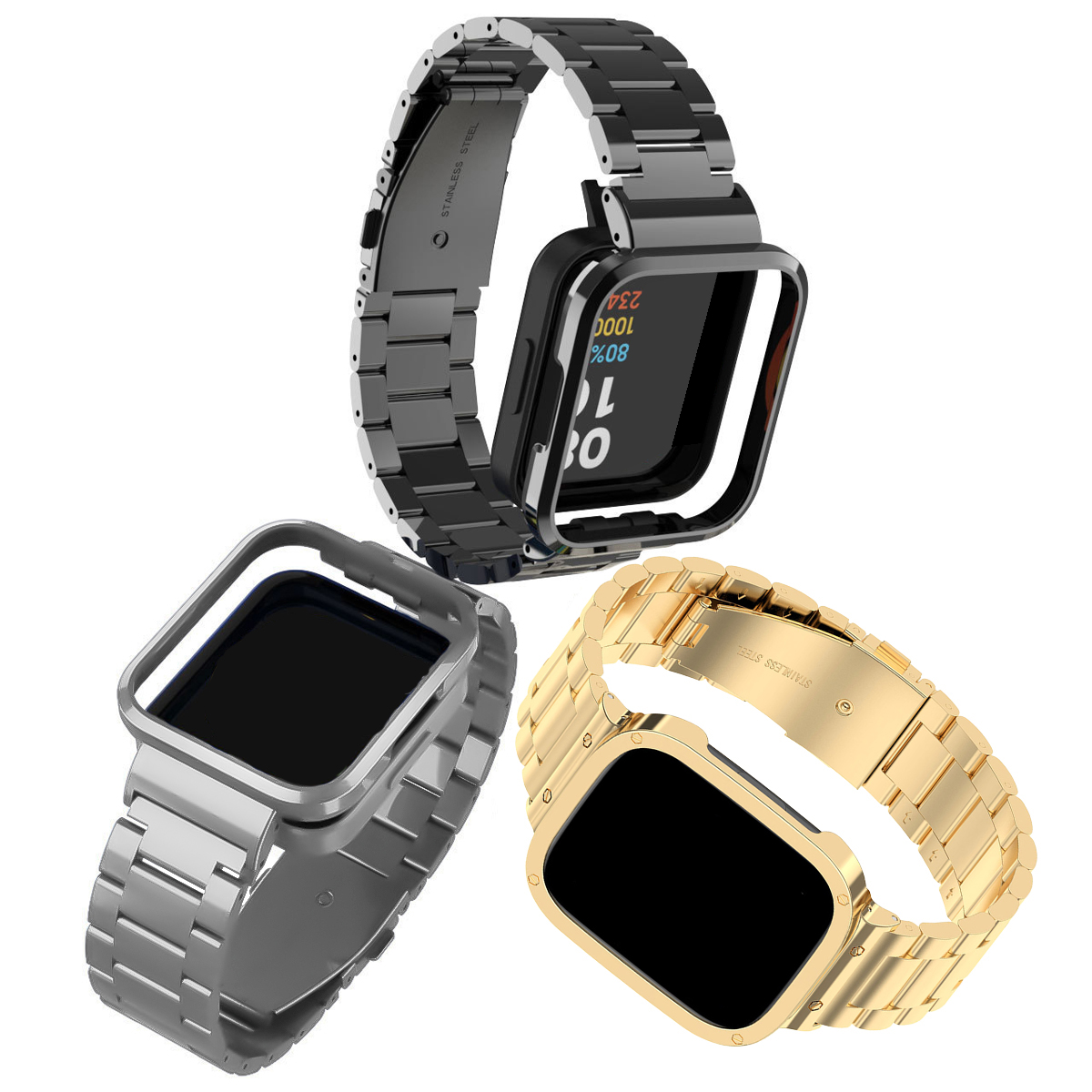Stainless Steel Strap For Redm - огляд і ціна Smartwatch Redmi Watches