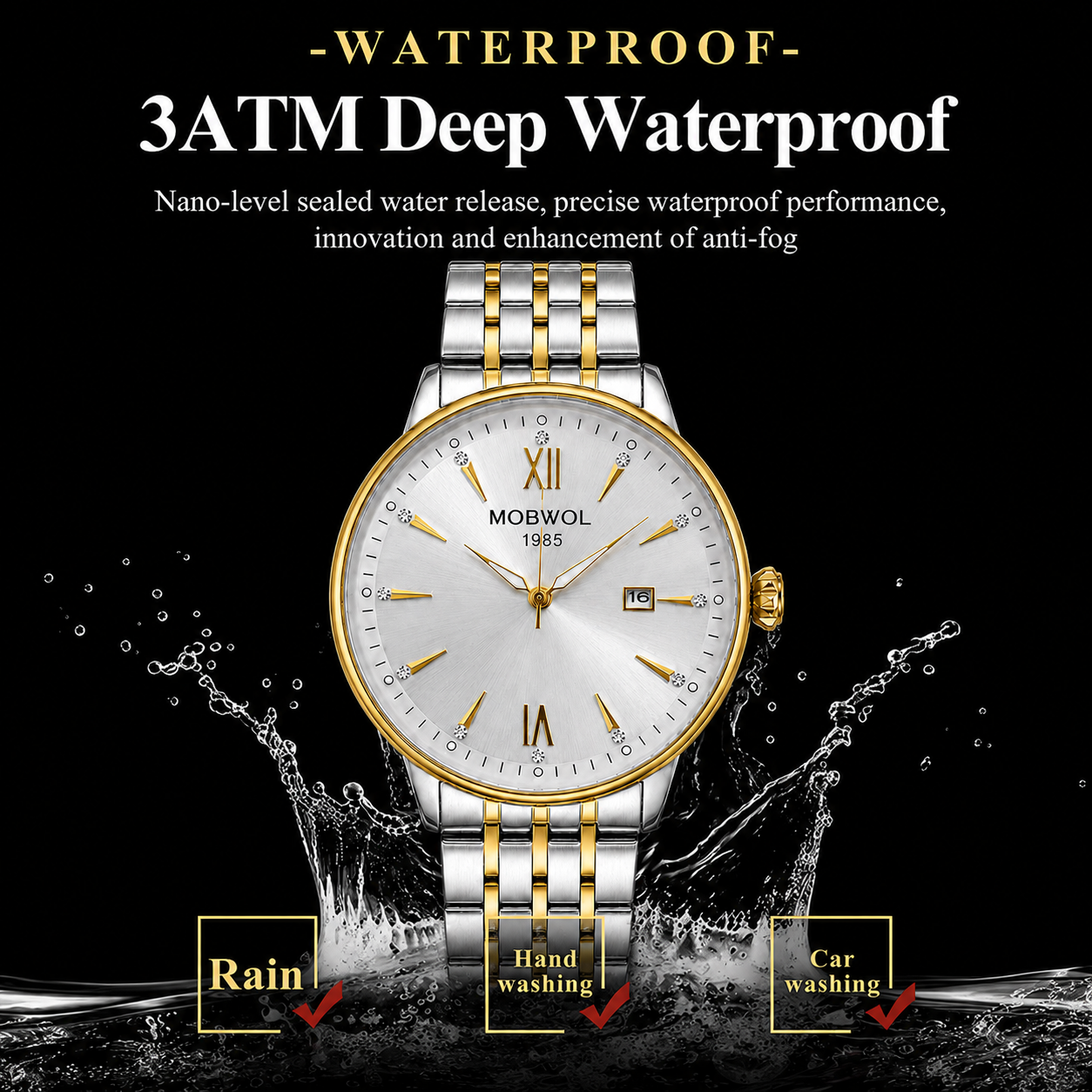 MOBWOL Fashion Luxury Business - огляд і ціна Smartwatch Premium Watches For Men