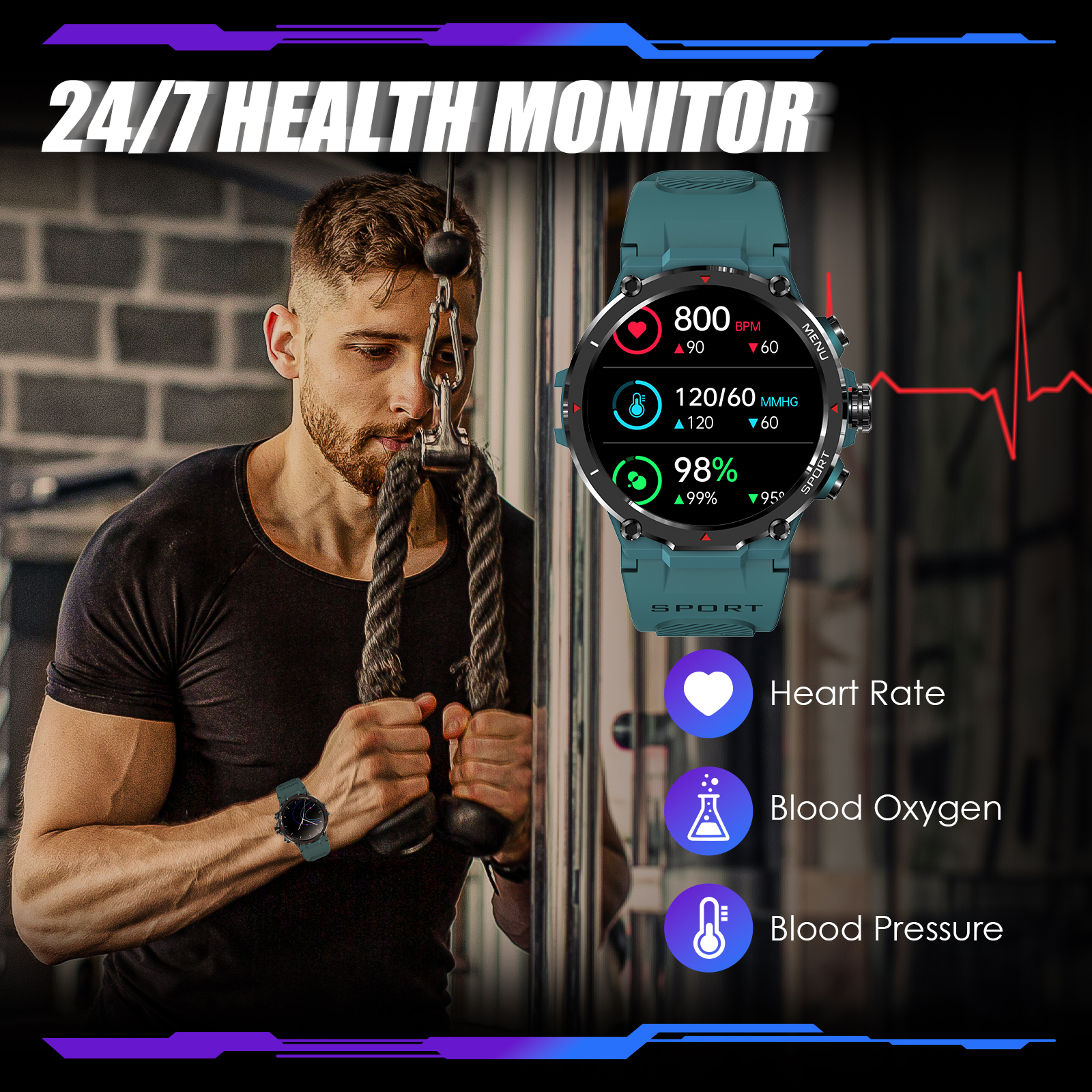 EIGIIS Military Smart Watch fo - огляд і ціна Watch Smart Smartwatch