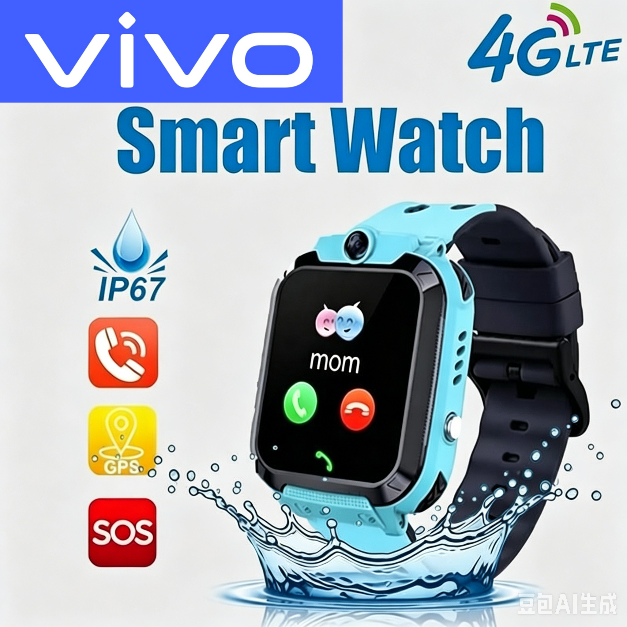 VIVO 4G Kids Smart Watch SOS W - огляд і ціна Smartwatch Watches Gift For Girls