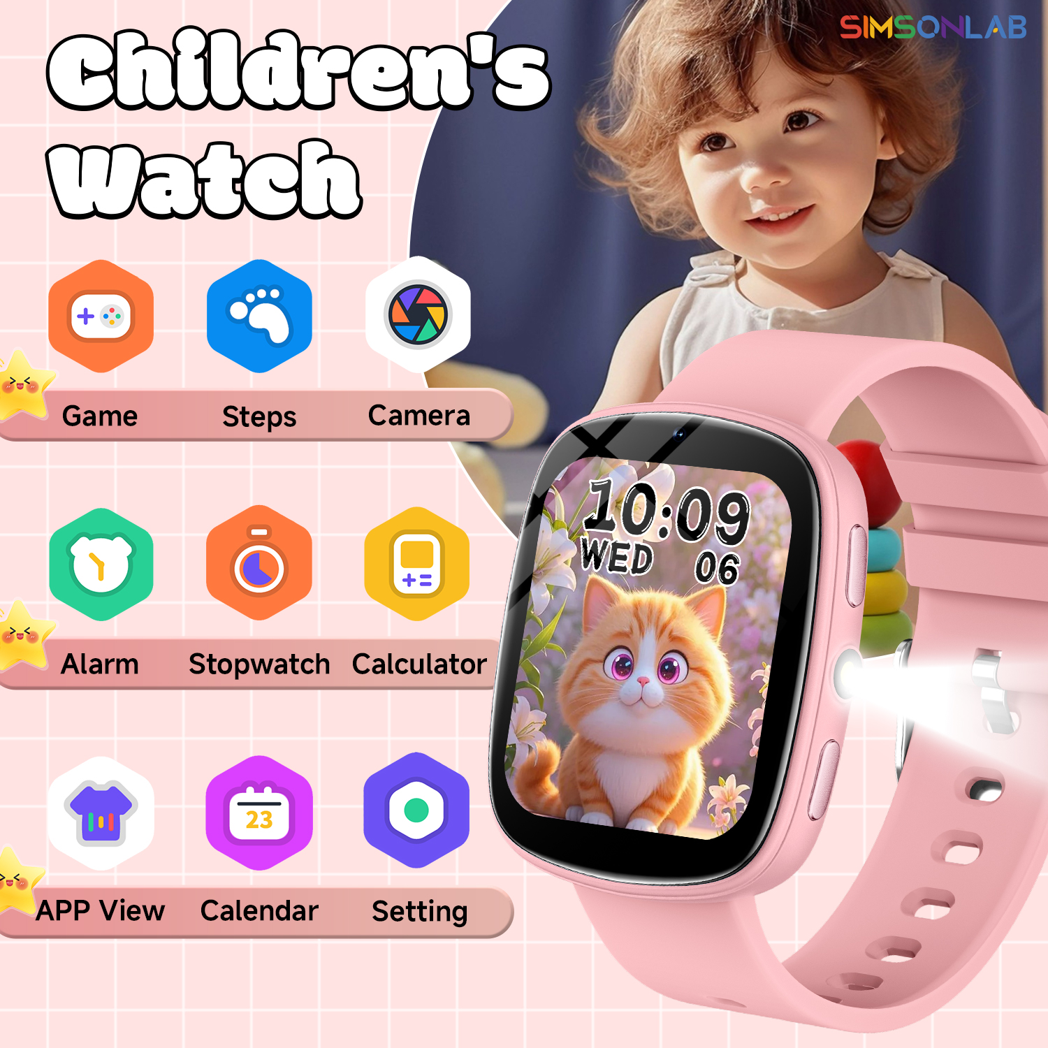 NEW Smart Watch for Children T - огляд і ціна Smartwatch Watches Gift For Girls