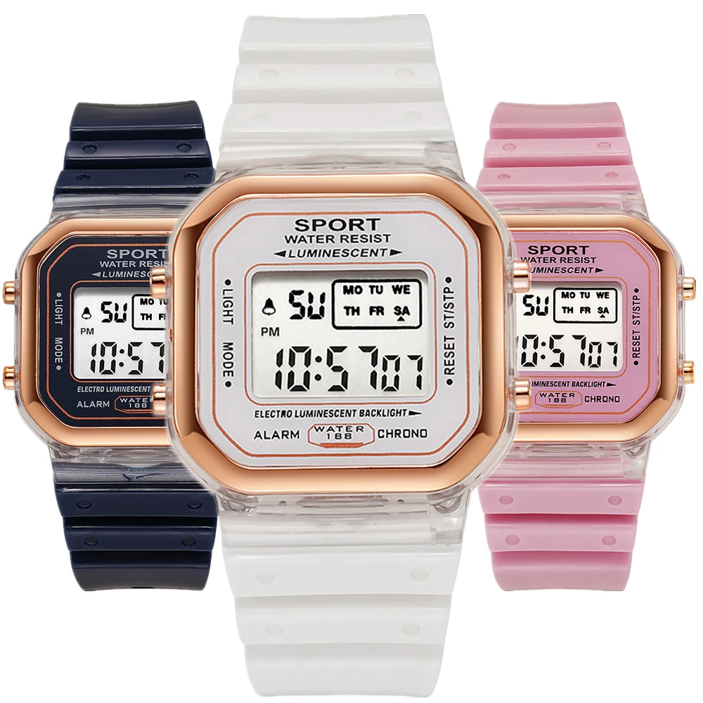 Fashion Brand Student Transpar - огляд і ціна Chronograph Sport Watch