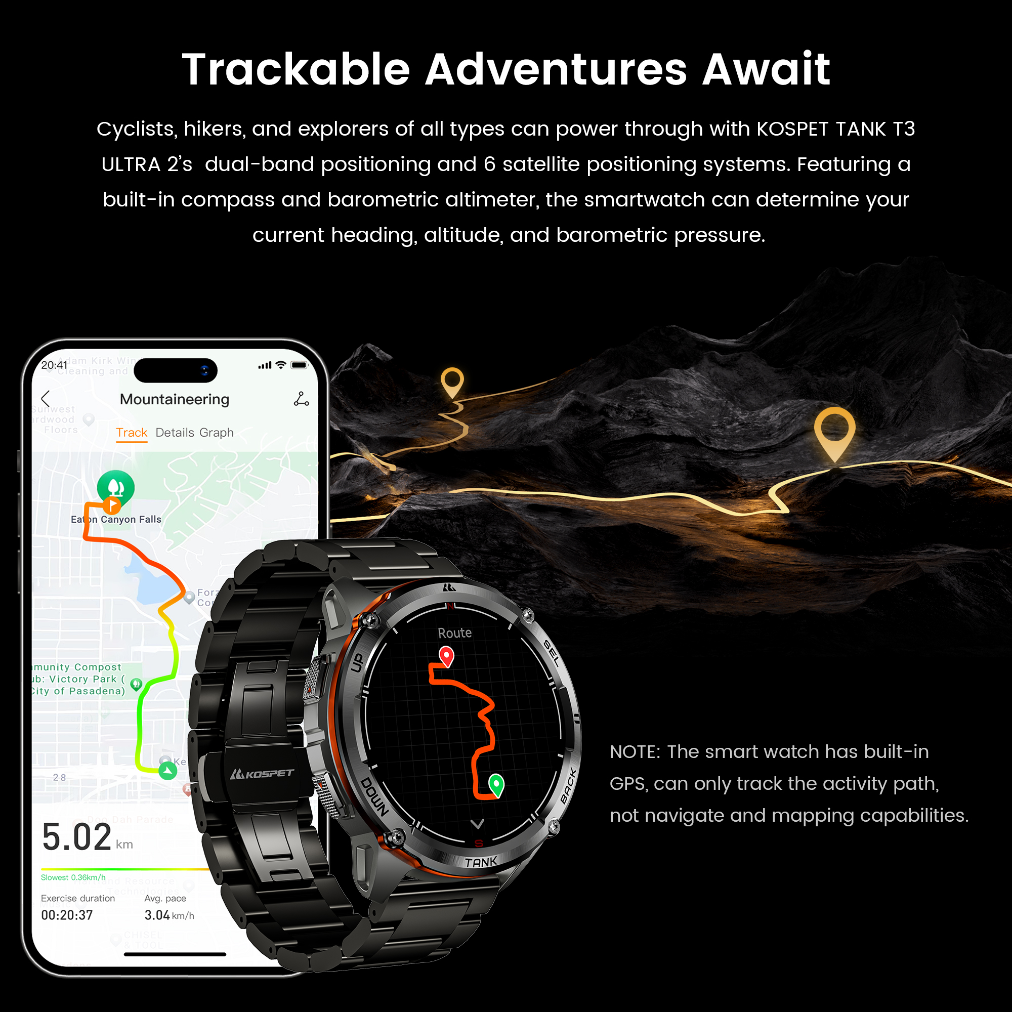 2026 New KOSPET TANK T3 Uitra2 - огляд і ціна Smartwatch Premium Watches For Men