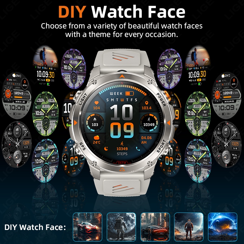 LIGE Rugged GPS Track Smart Wa - огляд і ціна Watch Smart Smartwatch