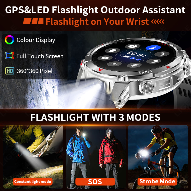 LIGE Rugged GPS Track Smart Wa - огляд і ціна Watch Smart Smartwatch