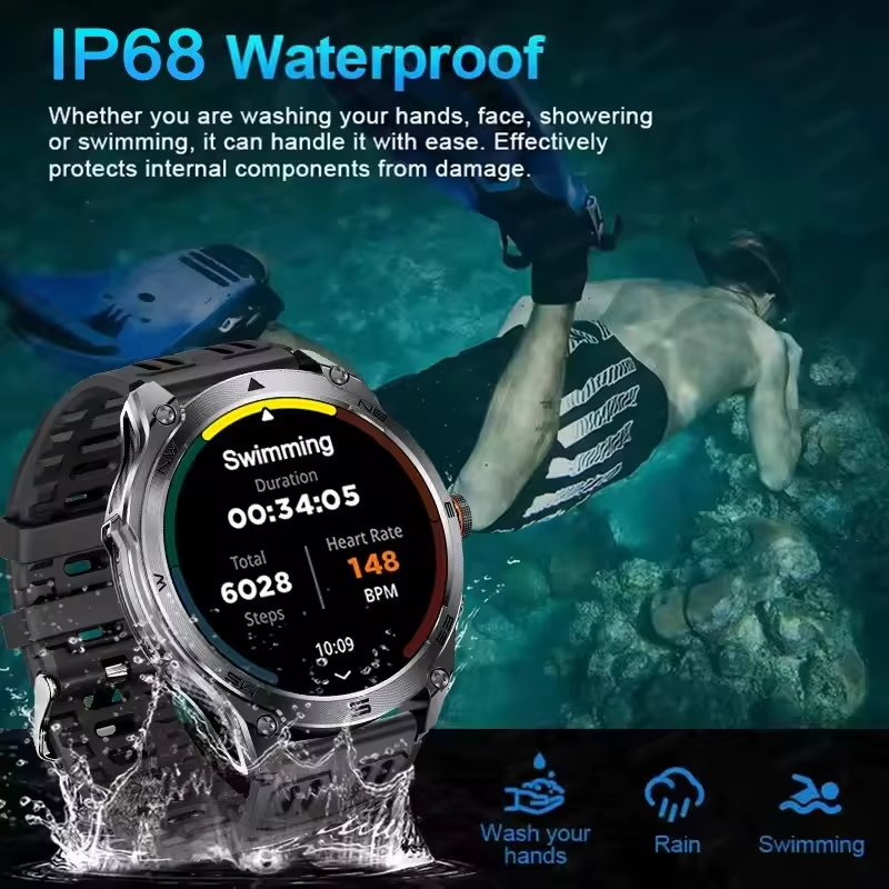 GPS SmartWatch IP69 Waterproof - огляд і ціна Smartwatch Premium Watches For Men