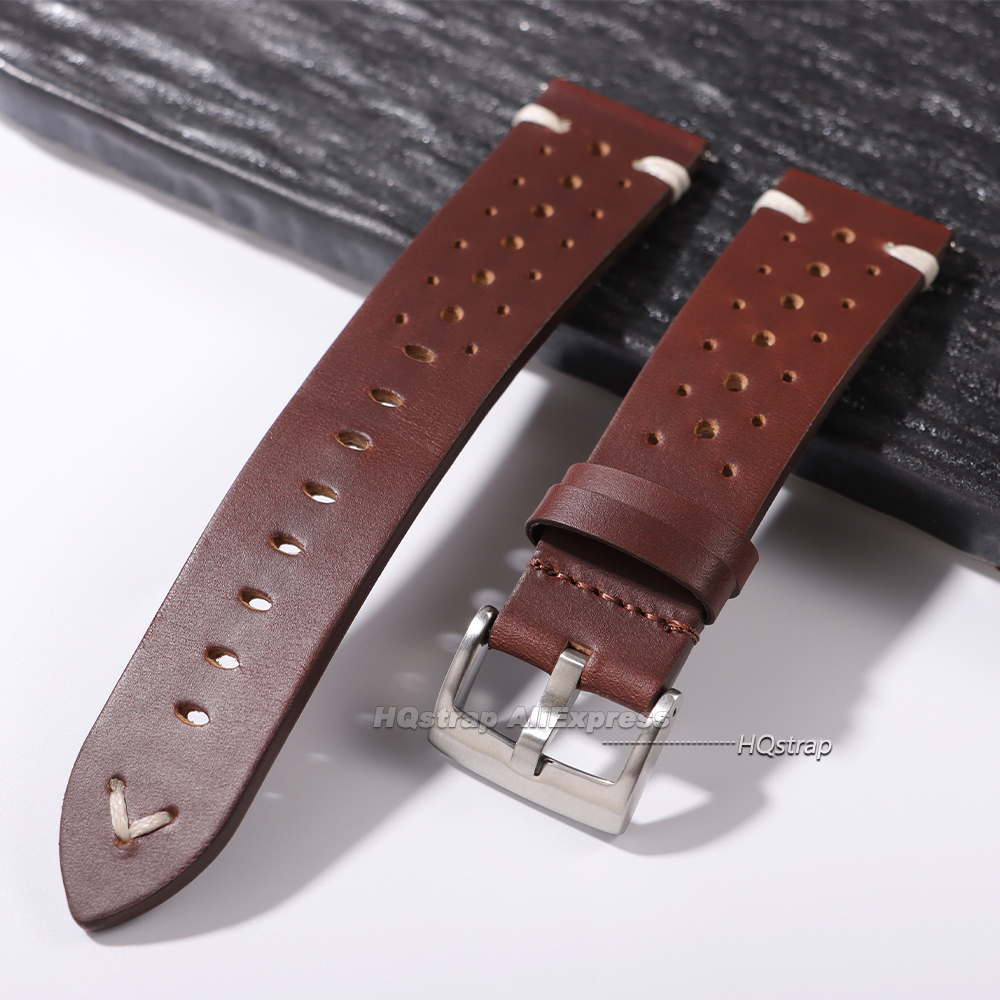 Oil Wax Cowhide Watch Strap 20 - огляд і ціна Smartwatch Premium Watches For Women