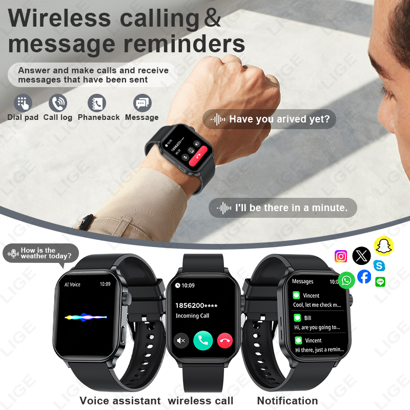 LIGE Original Brand Smart Watc - огляд і ціна Smartwatch Branded Watches For Women