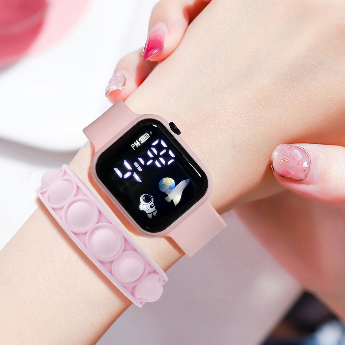 2PCS Children's Smart Watch Br - огляд і ціна Smartwatch Watches Gift For Girls